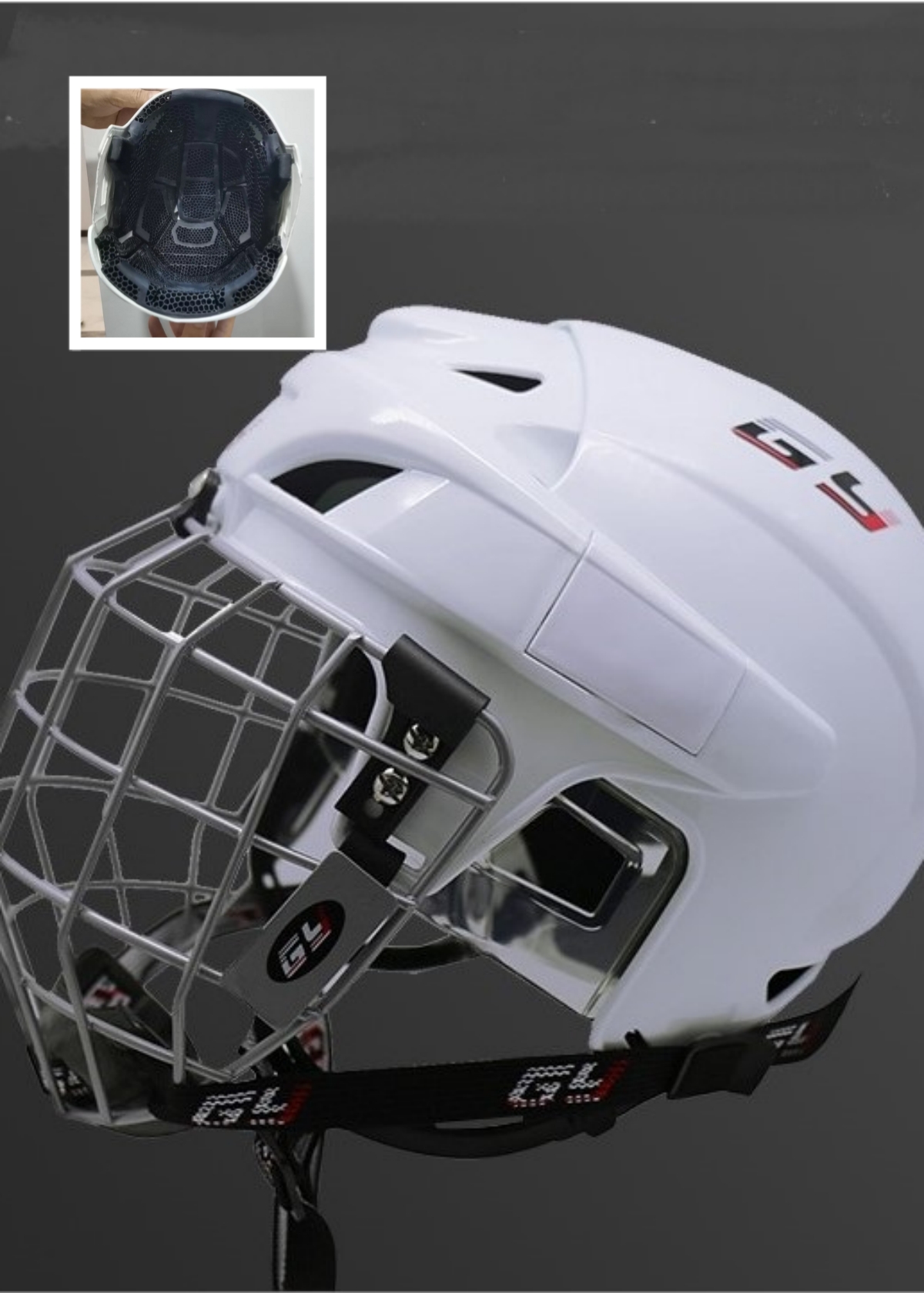 Pratonton Produk Baharu GY Ice Hockey Helmet--Siri GY-PH9000D-C2