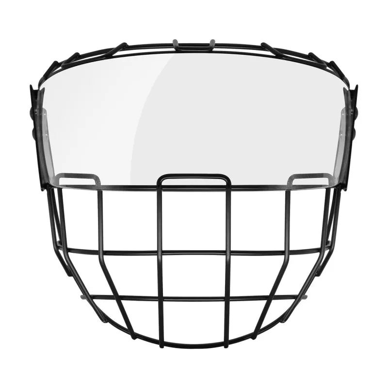 Sangkar Hoki Ais dengan Kombo Visor Hoki Ais