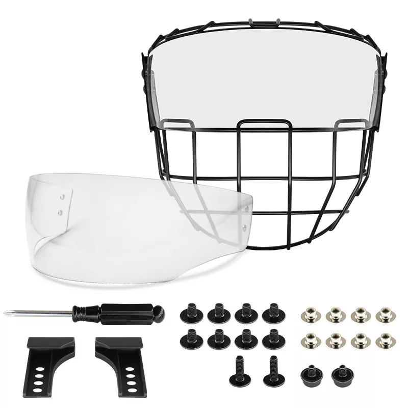 Sangkar Hoki Ais dengan Set Visor