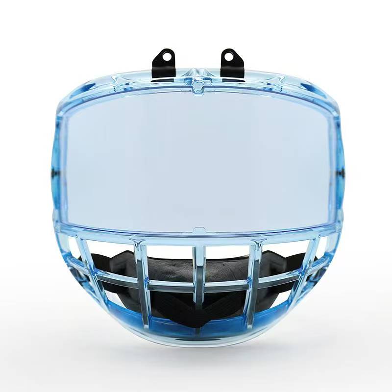 Premium Ice Blue Junior Ice Hockey Cage XS untuk Topi Keledar Hoki Ais